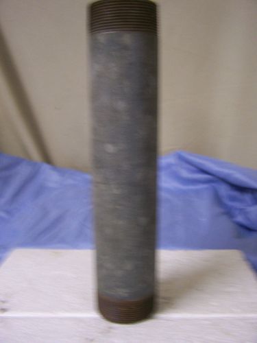 Galvanized pipe nipple 2&#034; x 11&#034; galvanized nipple   qty. 1 for sale