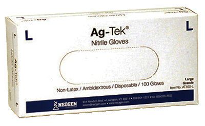 NEOGEN CORPORATION Nitrile Gloves, Powdered, Large, 100-Ct.