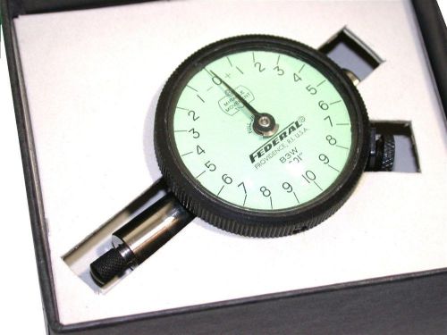 NEW FEDERAL DIAL .001&#034; INDICATOR W/ LUG BACK MODEL B3W