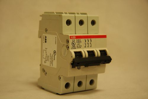 Abb s203u-k60 circuit breaker 60 amp 3 pole 240 volt  3p new s203 50/60hz new for sale