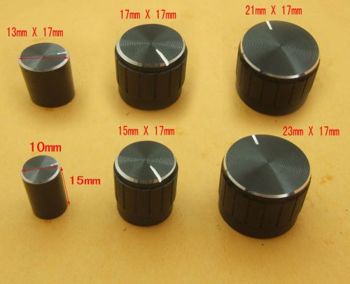 60 PCS Metal 6mm Radio HiFi Volume Knob tune control for Mixer Power Amplifier