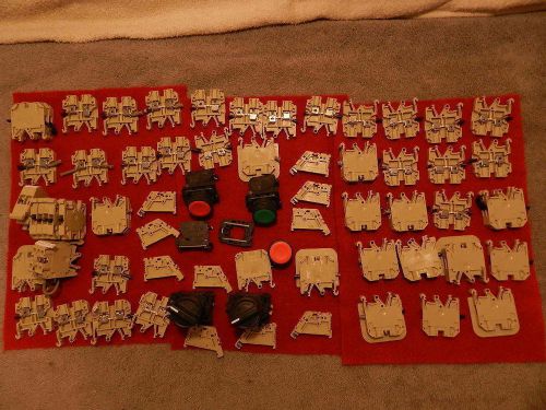 Lot Weidmuller SAK 4/EN Terminal Blocks &amp; Sprecher Schuh/ Telemecanique Switches