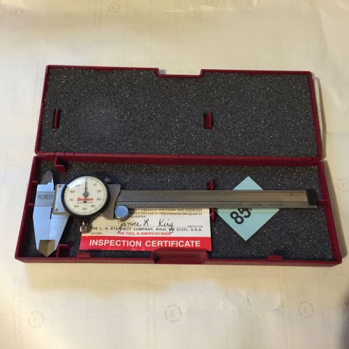 Starrett 120A-6 Dial Caliper 6&#034; White Face