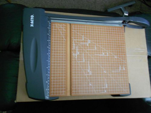 X-Acto Wood Base 12&#034; Paper Cutter Trimmer Board Elmer&#039;s model 26312 great cond