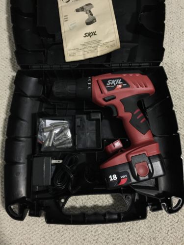 Skil 18v Cordless Drill/Screwdriver &amp; Black &amp; Decker drill bit set