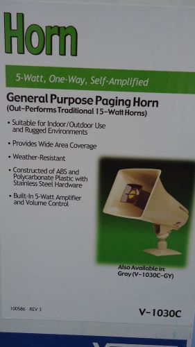 Valcom General Paging Horn V-1030c