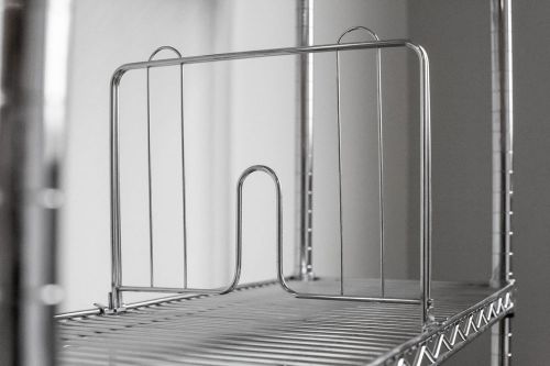 30&#034; Wide Chrome Wire Shelf Divider