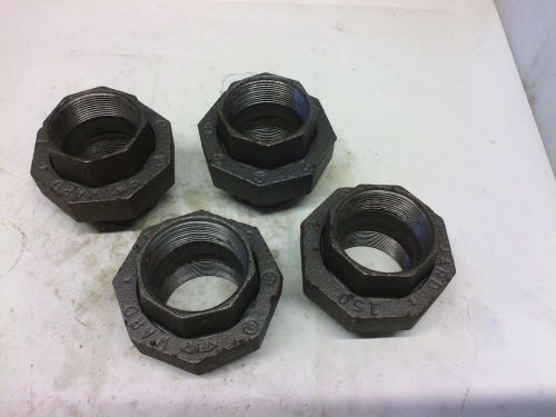 Ward 2&#034; 150# Iron Pipe Union Lot of 4