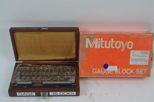 Mitutoyo Gauge Block Set No. 516-914 No. BE1-35-2 Grade 2 Complete Set