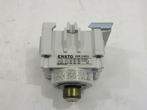 ENSTO KSR 3.60/U DISCONNECT SWITCH 110-480 VAC ***XLNT***