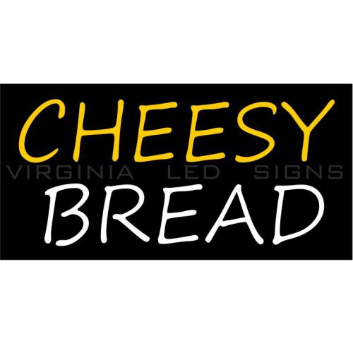 Cheesy bread led sign neon looking 30&#034;x15&#034; pizza high quality very bright for sale