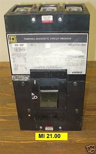 Square D - THERMAL MAGNETIC CIRCUIT BREAKER LAL-36400 (MI 21.00)