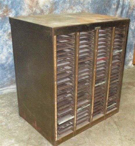 Hamilton 100 Drawer Metal Printer Cabinet Printing Tray Blocks Letter Press b