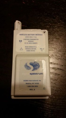 Sigma spectrum wireless infusion pump battery p/n 35083   802.11b