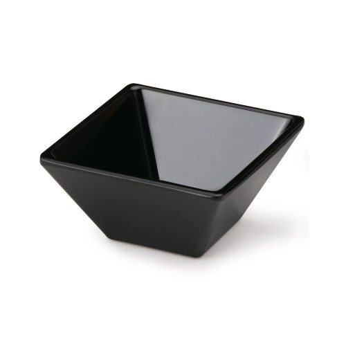 G.e.t. ml-257-bk siciliano black 3 oz square petite bowl - 48 / cs for sale