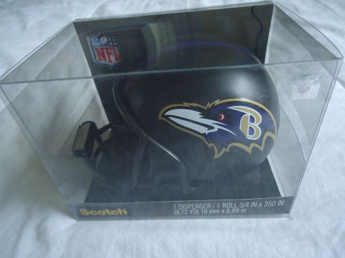 Scotch Magic Tape Dispenser, Baltimore Ravens Football Helmet with 1 Roll of 3/4