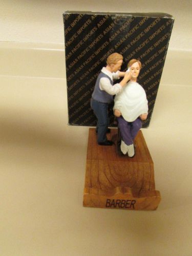 NIB Barber  Business Card Holder