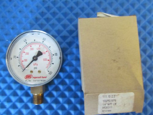 Ingersoll Rand Gauge 32127896 0-100 PSI Free Shipping