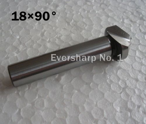 New 1pcs hss chamfer end mill cutter dia 18mm 90degree 1flute countersink bit for sale