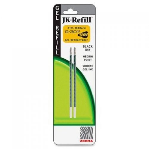 Zebra Technologies Jk-refills for g301gel retractable pens - Medium Point, 2 per