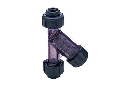 Asahi America PVC Sediment Y-Strainer, 1&#034; Socket &amp; NPT Female Convertible