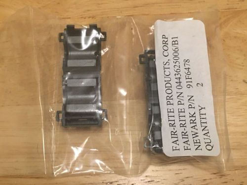 Lot of 50 packs of  2 ea., Fair-Rite P/N 0443625006/B1 ferrite core,Split,7.6Mm