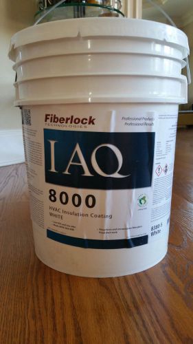 Fiberlock IAQ 8000 HVAC Insulation Coating, White Color