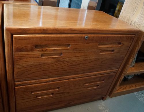 2 Drawer Wood File Cabinet