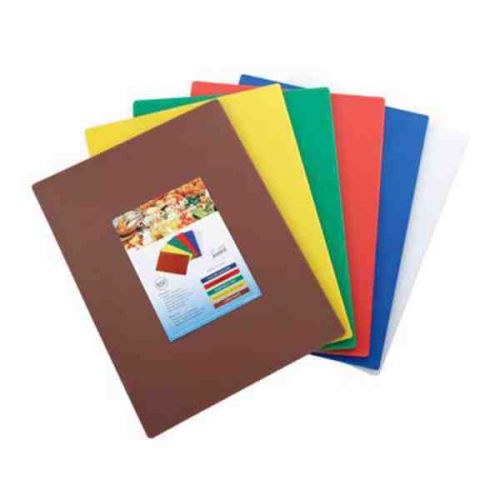 Winco CBST-1824  18&#034; x 24&#034; x 1/2&#034; Thick, Cutting Board Set, 6 Colors,NSF Listed