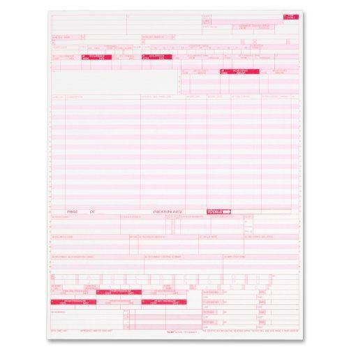 Adams ub-04 continuous hospital insurance claim form, 1 part, laser, 8.5 x 11 for sale