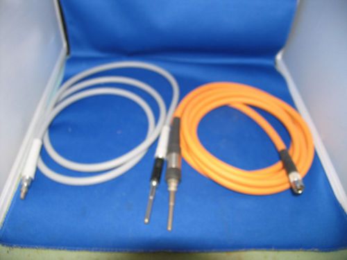 MEDICAL FIBER OPTIC CABLES QTY OF 2 /UNTESTED