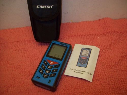 Laser measure, foneso f100 328ft distance measurering tool with 100m range for sale