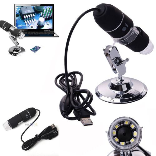 2mp usb 1000x 8 led digital microscope endoscope magnifier zoom camera w/ stand for sale