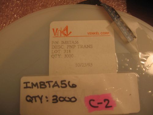 QTY: 25 UNITS P/N IMBTA56 Transistor PNP T/R VENKEL (CUT TAPE)