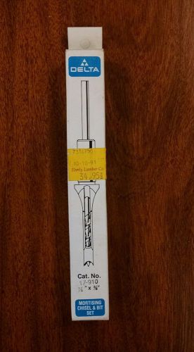 DELTA Mortising Chisel and Bit Set 3/8&#034;x 3/8&#034; No.17-910.  VGC.