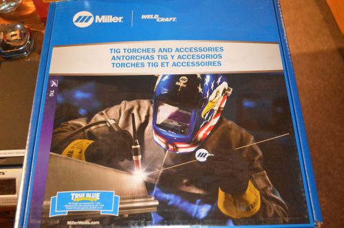 Miller wp-18-25-r tig tourch, weldcraft w-350 torch pkg, 25ft, braided for sale