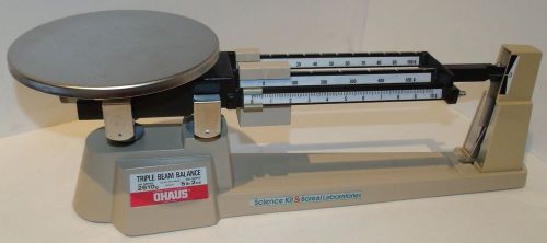 OHAUS 3201 TRIPLE BEAM BALANCE SCALE 700 SERIES 2610g 800 SERIES 5lb 2oz