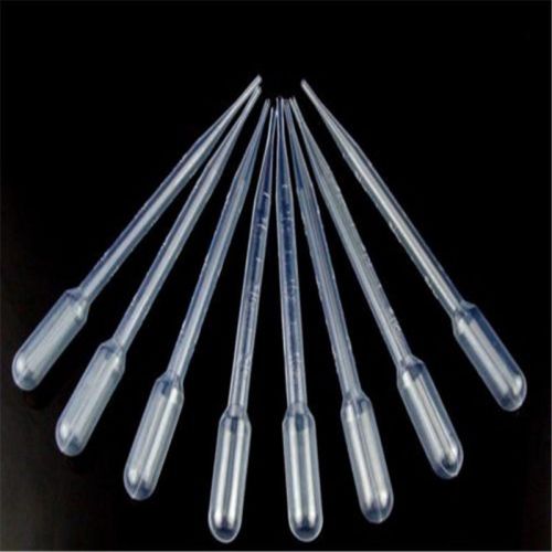 3ml Disposable Polyethylene Eye Dropper Set Transfer Graduated Pipettes - 8 Pack