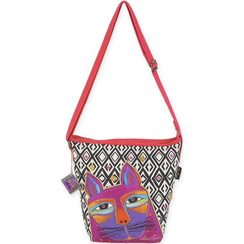 &#034;Crossbody 11.5&#034;&#034;X3&#034;&#034;X12&#034;&#034;-Whiskered Cats - Fuchsia&#034;