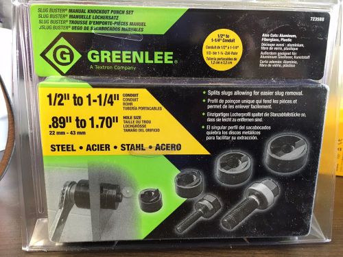 Greenlee 7235bb slug-buster manual knockout kit for 1/2 to 1-1/4-inch conduit for sale