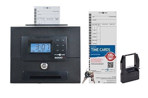 Pyramid 5000hd heavy duty steel auto totaling time clock - made in the usa for sale