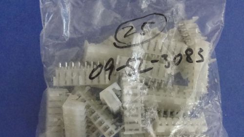 09-52-3083 - QTY 25 - Molex NEW   RECEPT 8POS .156 VERT PCB