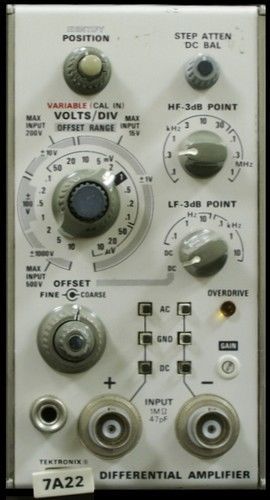 Tektronix 7A22 plug-in   NIST-certified