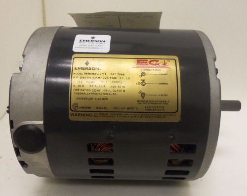 Emerson 7099 Evaporative COOLER BELT DRIVE S063STG7714721B 115 VOLTS MOTOR