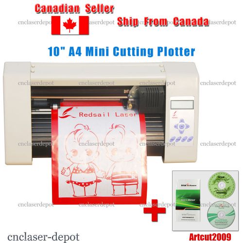 New 10&#034; A4 Mini Desktop Vinyl Craft Cutter Cutting Plotter With Artcut2009