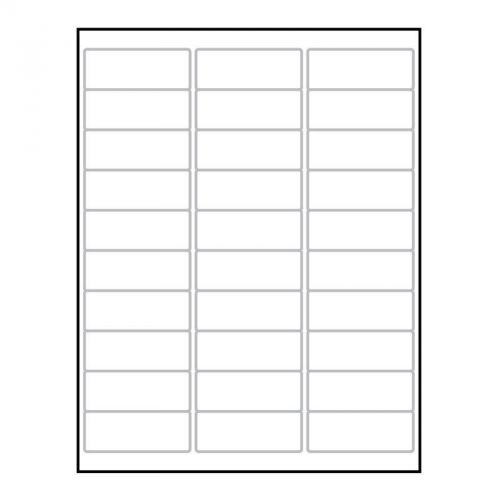 Laser Label Sheet, 2-5/8&#034; x 1&#034; Laser Finish,