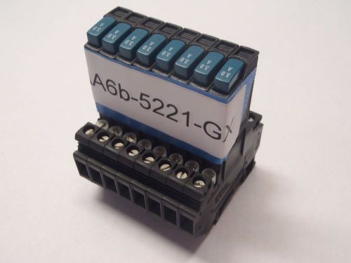 Phoenix Contact UK 6-FSI/C  Terminal Block W/ TCP-3.0A Circuit Breaker LOT OF (8