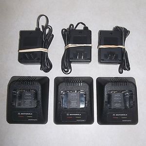 LOT of 3 MOTOROLA RPX4747A SINGLE UNIT RAPID BATTERY CHARGERS