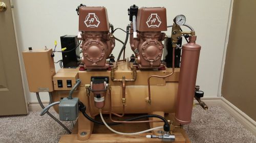 Air techniques  twin oil type dental air compressor with desiccant dryer for sale