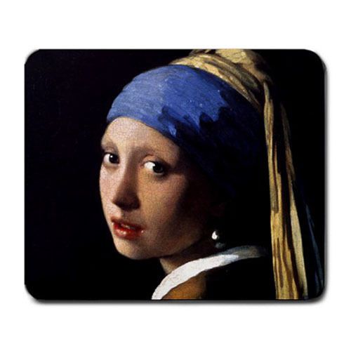 New Vermeer Girl With a Pearl Earring for mousepad mouse pad free shipping